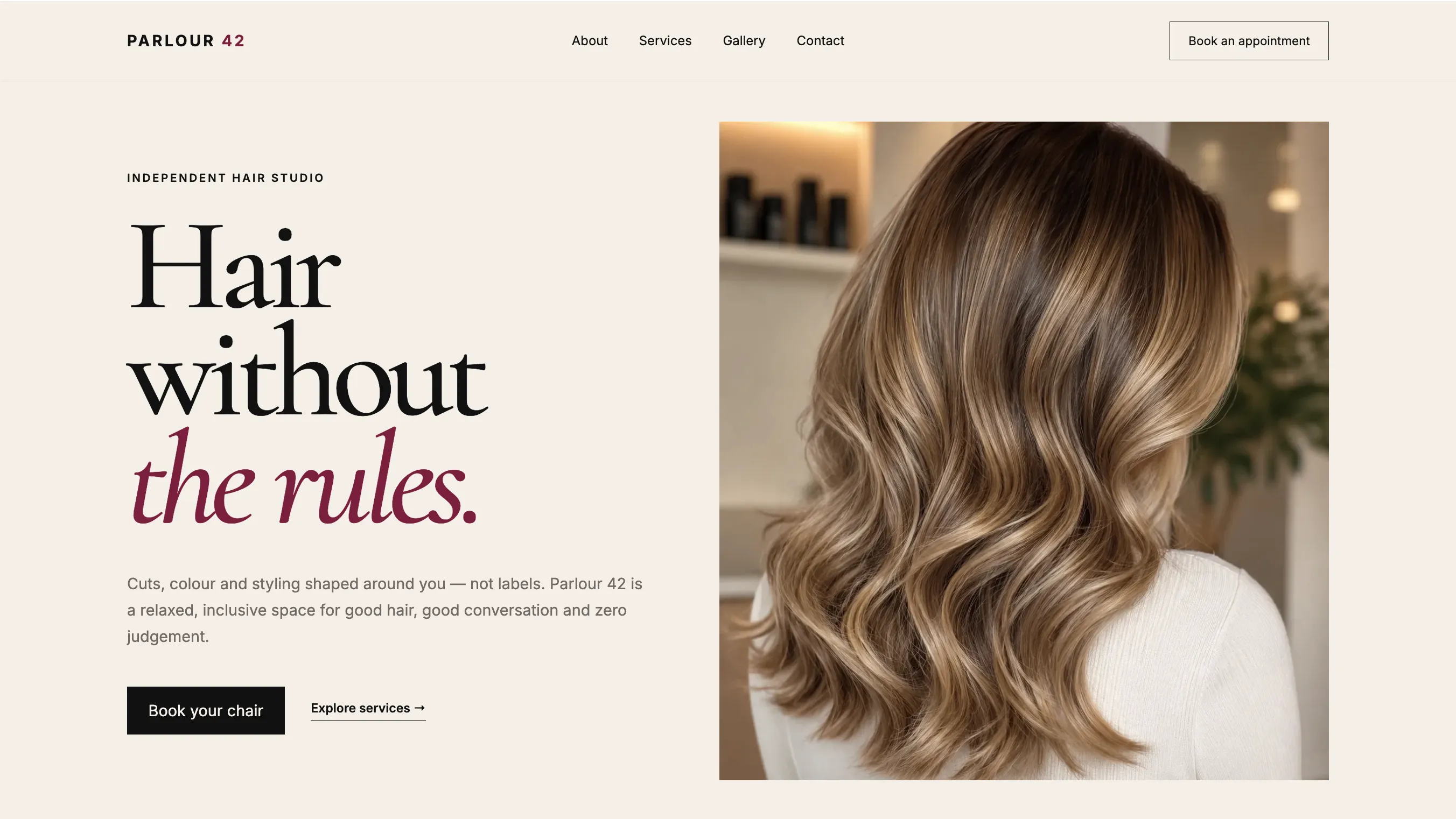 Parlour 42 website
